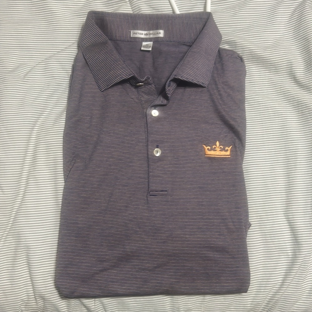 Peter Millar Crown Logo Polo XL EUC